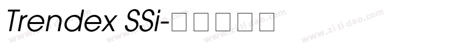 Trendex SSi字体转换